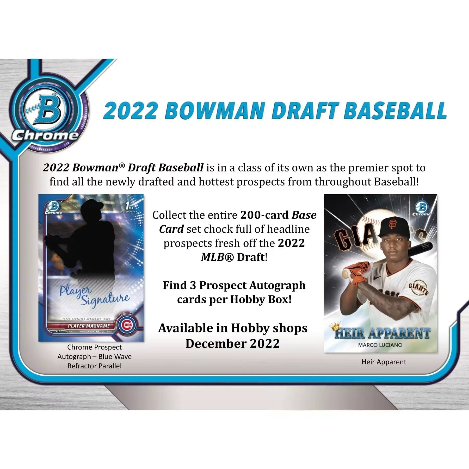2022 Bowman Draft Baseball Hobby Jumbo Box (Ships Sealed Only)