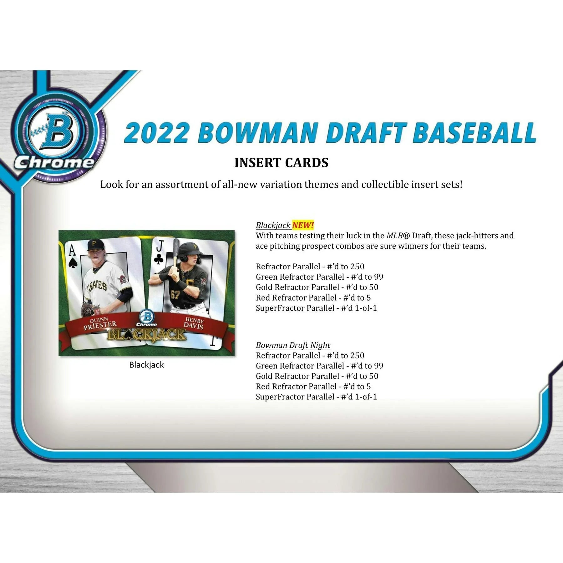 2022 Bowman Draft Baseball Hobby Lite Box (Ships Sealed Only)