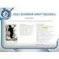 2022 Bowman Draft Baseball Hobby Lite 16 Box Case (Ships Sealed Only)