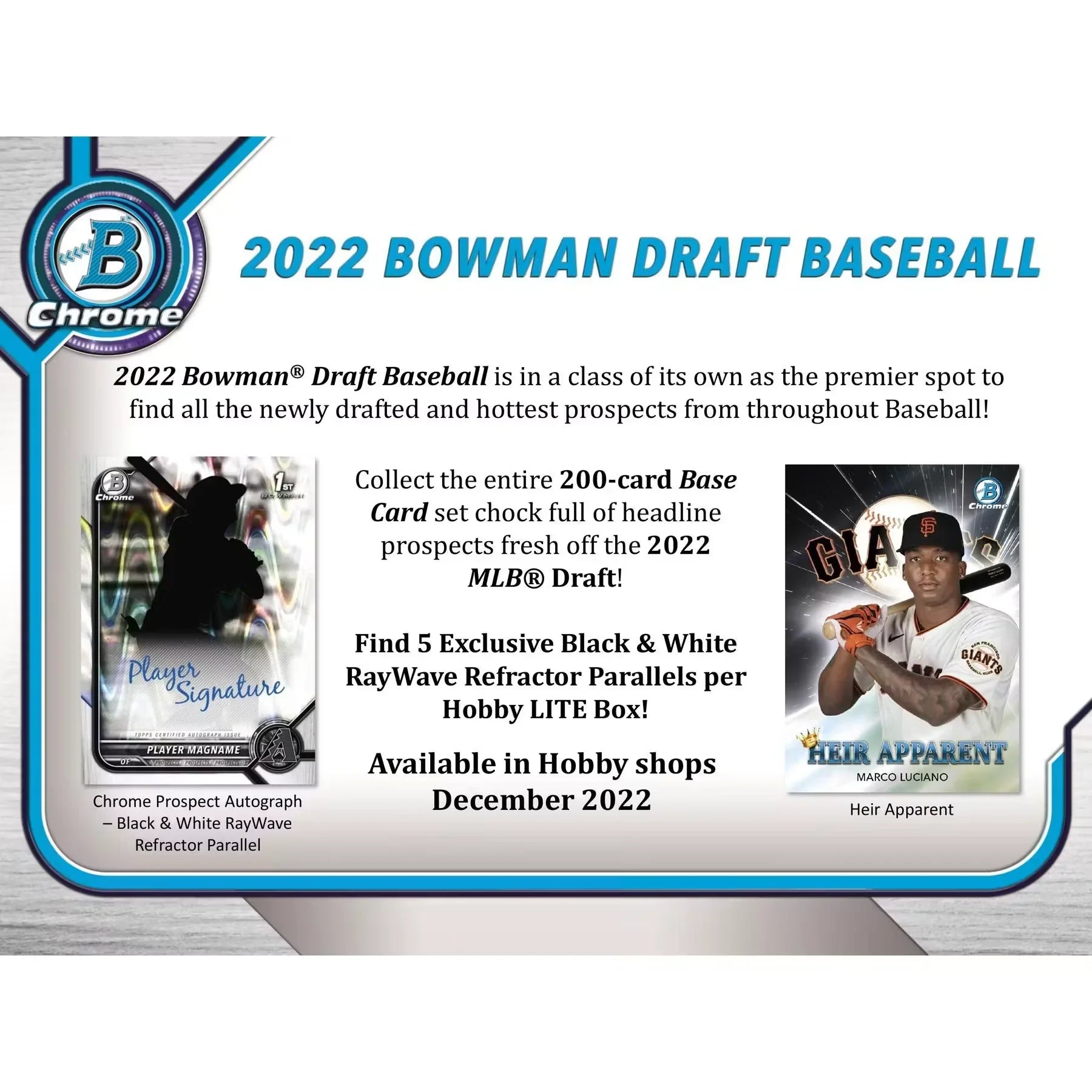 2022 Bowman Draft Baseball Hobby Lite 16 Box Case (Ships Sealed Only)