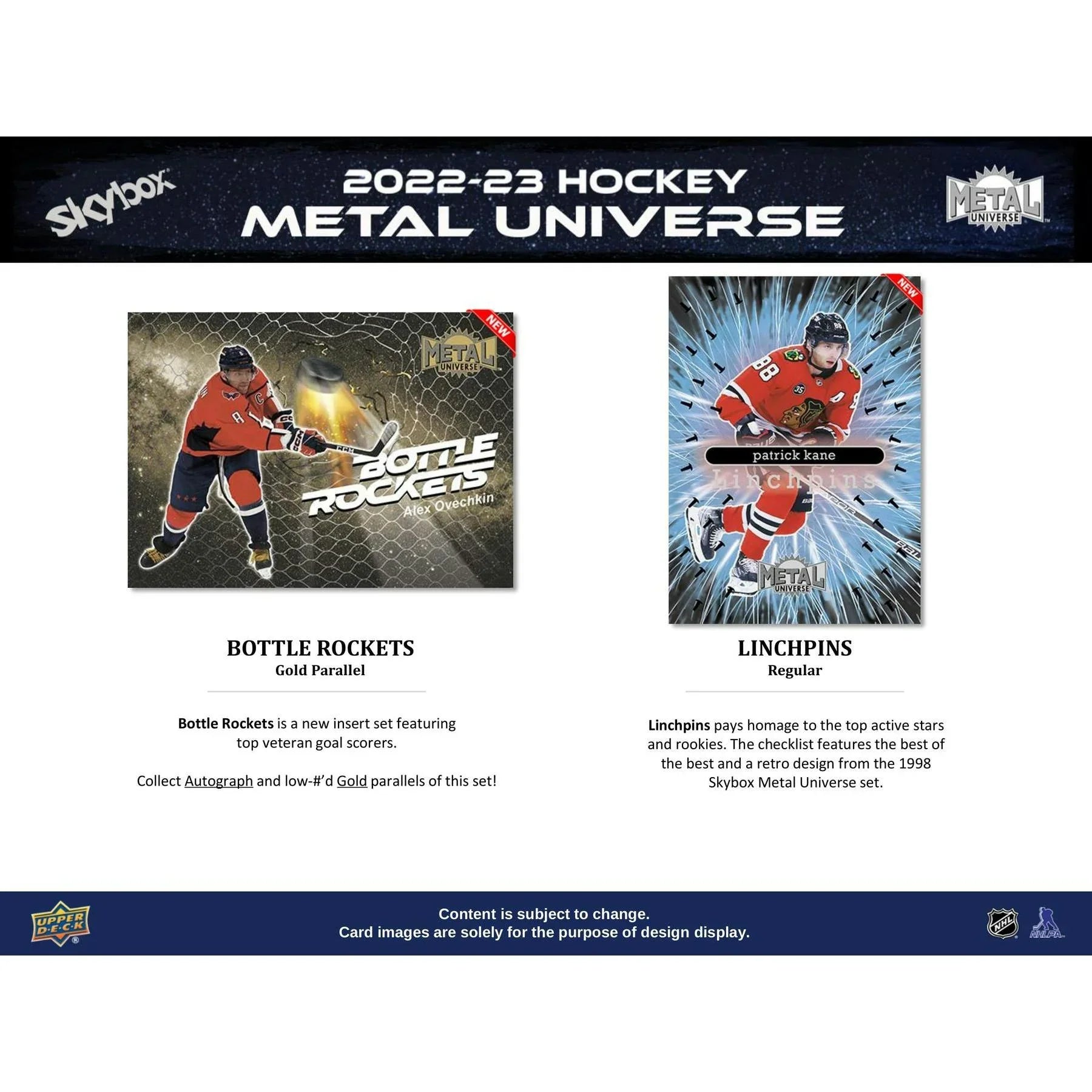 2022 23 Upper Deck Skybox Metal Universe Hockey Hobby Box (Ships Sealed Only)