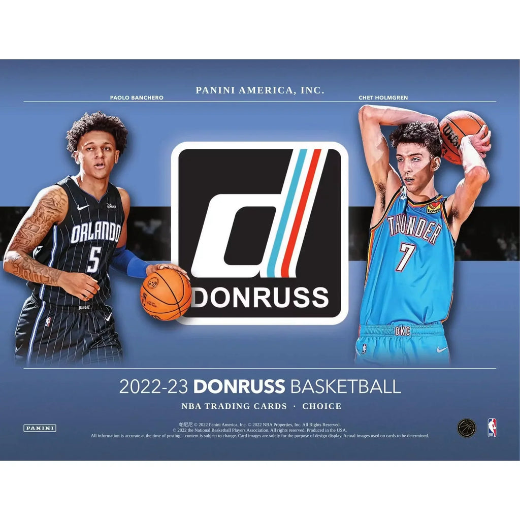 2022-23 Panini Donruss Basketball Choice 20-Box Case (Ships Sealed Only)