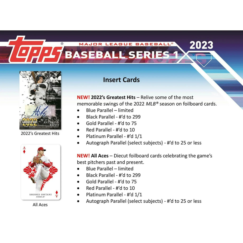 2023 Topps Series 1 Baseball Hobby 12 Box Case (Ships Sealed Only) - D