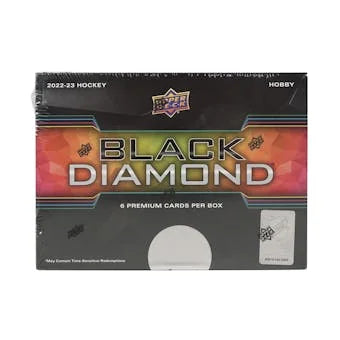 2022 23 Upper Deck Black Diamond Hockey Hobby Box (Ships Sealed Only)