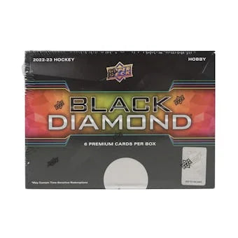 2022 23 Upper Deck Black Diamond Hockey Hobby Box (Ships Sealed Only)
