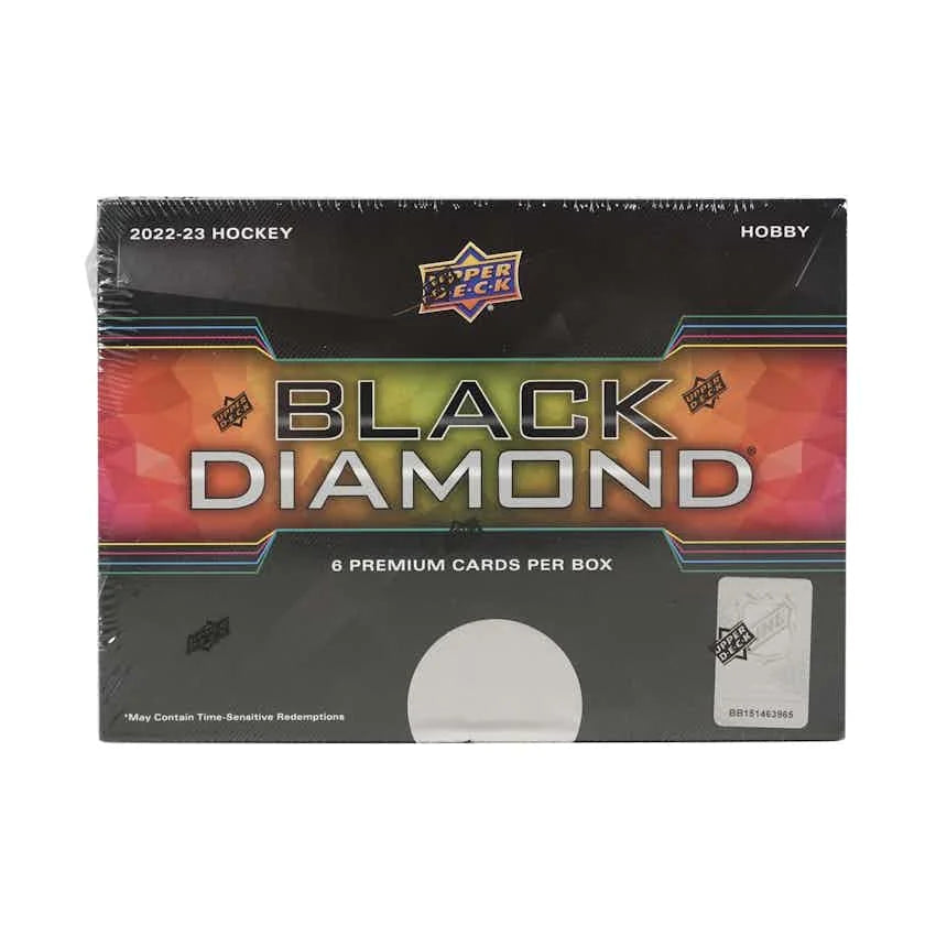 2022 23 Upper Deck Black Diamond Hockey Hobby Box (Ships Sealed Only)