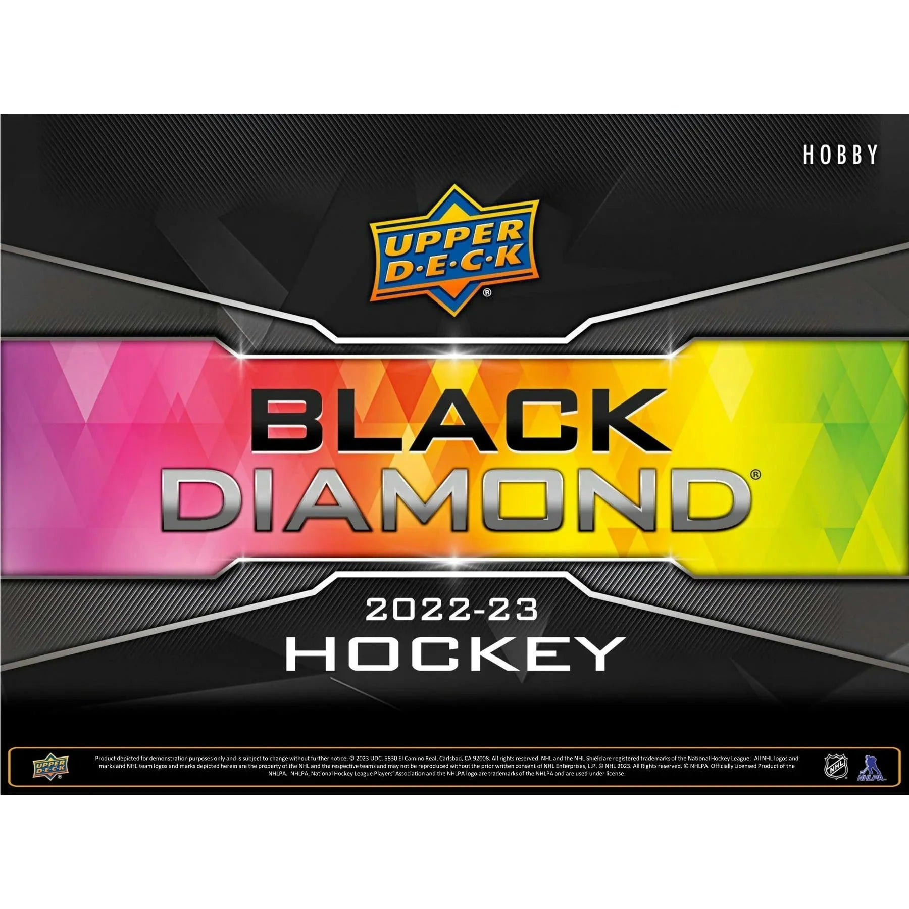 2022 23 Upper Deck Black Diamond Hockey Hobby 10 Box Case (Ships Sealed Only)