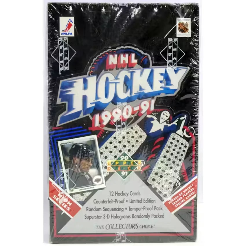 1990 91 Upper Deck English Hockey Hobby Box High Series (Ships Sealed Only)