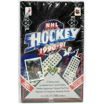 1990 91 Upper Deck English Hockey Hobby Box High Series (Ships Sealed Only)