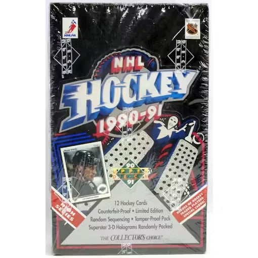 1990 91 Upper Deck English Hockey Hobby Box High Series (Ships Sealed Only)