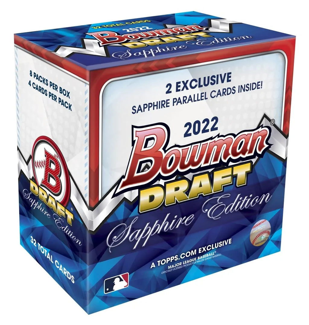 2022 Bowman Draft Sapphire Baseball Hobby Box (Ships Sealed Only)