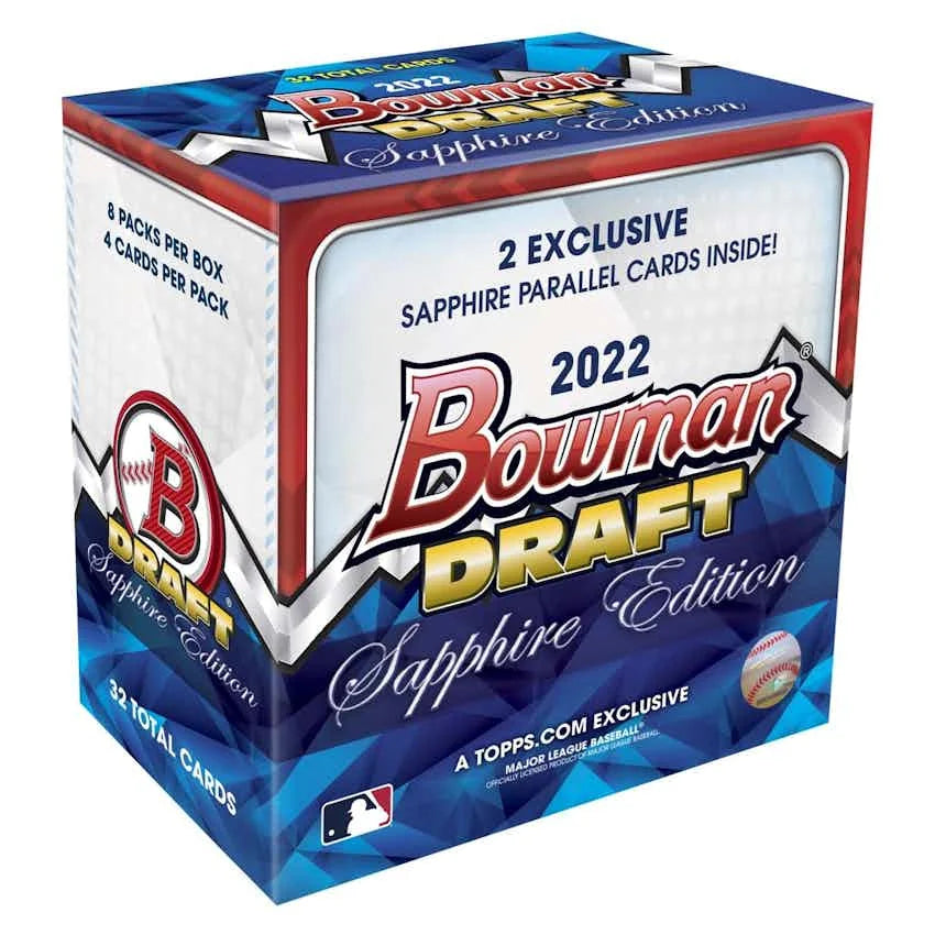 2022 Bowman Draft Sapphire Baseball Hobby Box (Ships Sealed Only)
