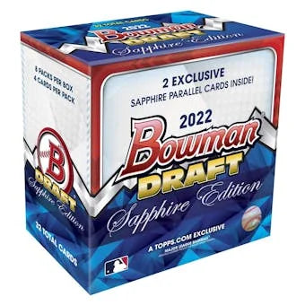2022 Bowman Draft Sapphire Baseball Hobby Box (Ships Sealed Only)
