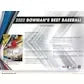 2022 Bowman's Best Baseball Hobby Box (Ships Sealed Only)