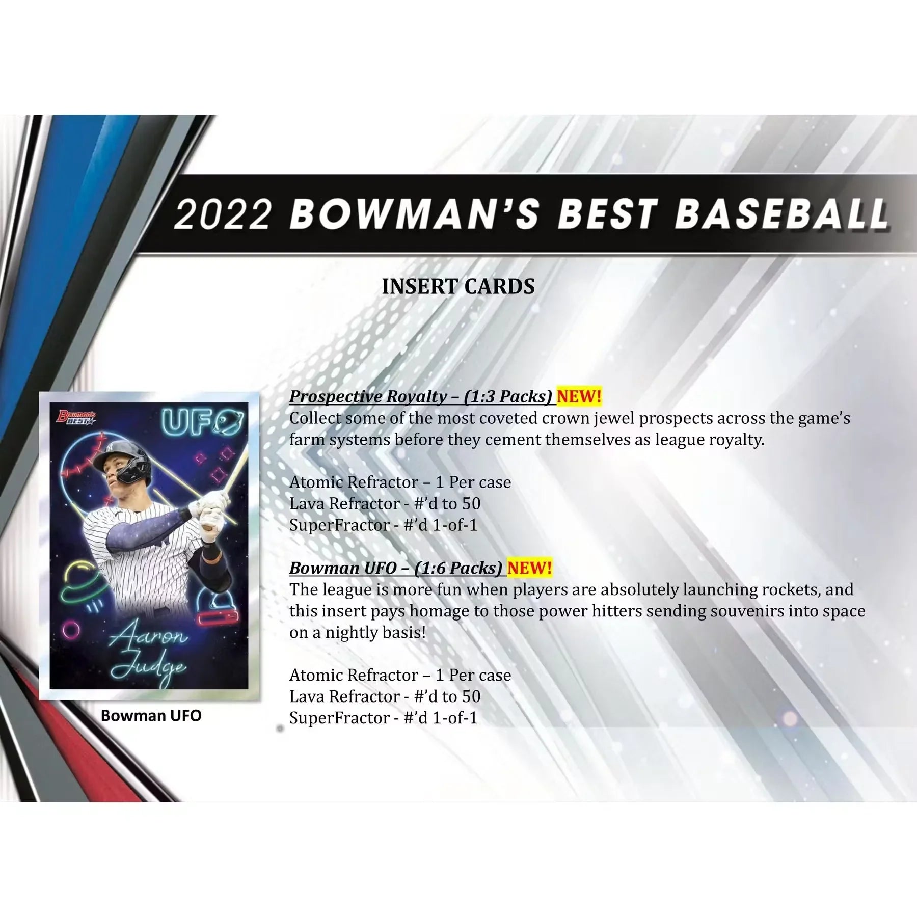 2022 Bowman's Best Baseball Hobby Box (Ships Sealed Only)