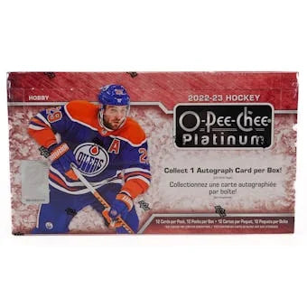 2022 23 Upper Deck O Pee Chee Platinum Hockey Hobby Box (Ships Sealed Only)