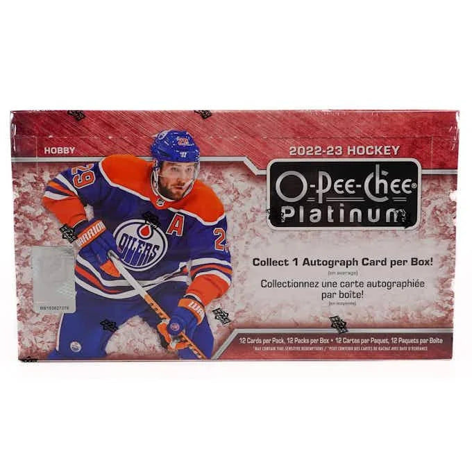2022 23 Upper Deck O Pee Chee Platinum Hockey Hobby Box (Ships Sealed Only)