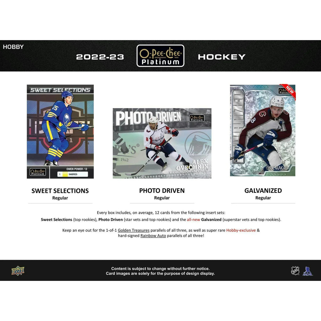 2022 23 Upper Deck O Pee Chee Platinum Hockey Hobby 8 Box Case (Ships Sealed Only)