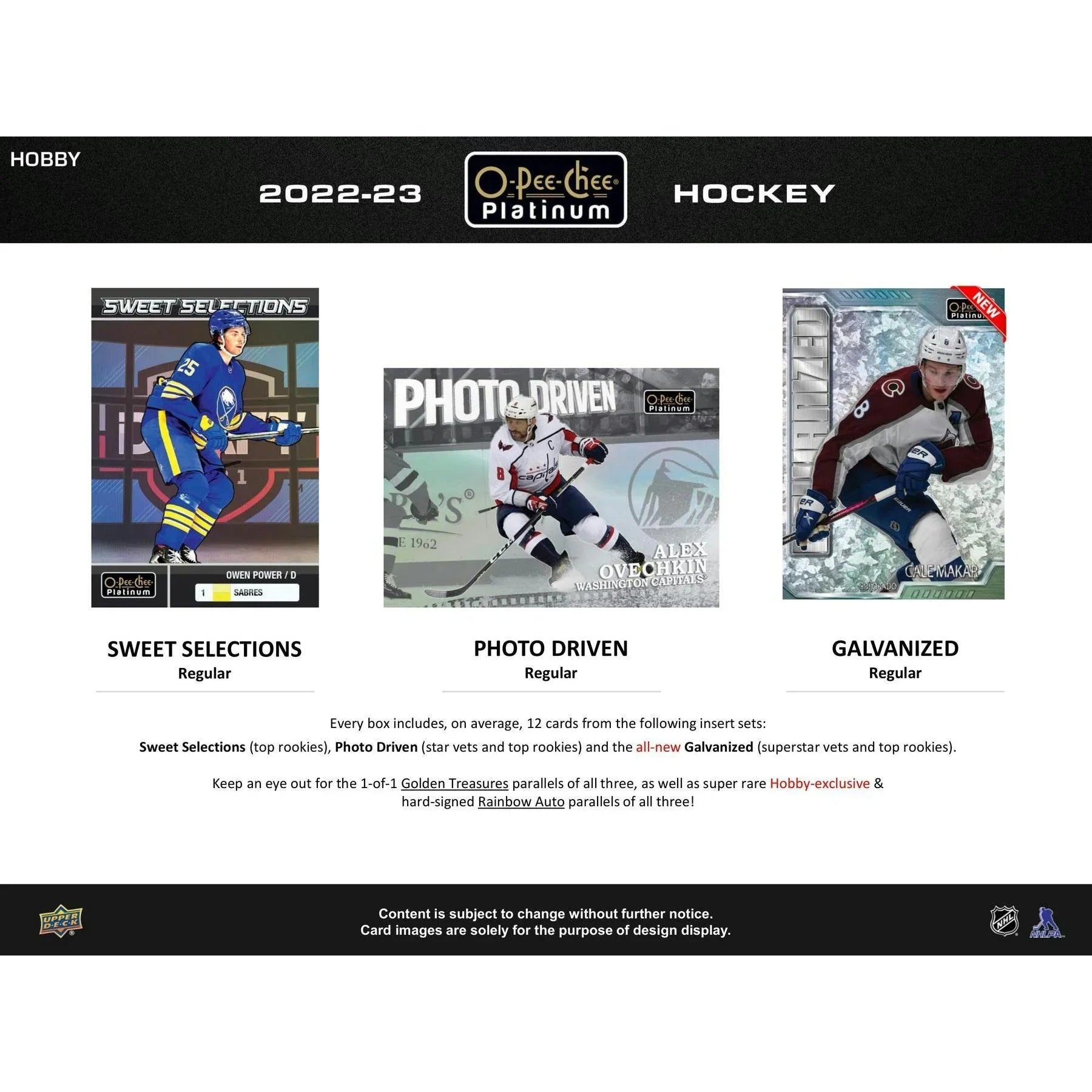 2022 23 Upper Deck O Pee Chee Platinum Hockey Hobby 8 Box Case (Ships Sealed Only)