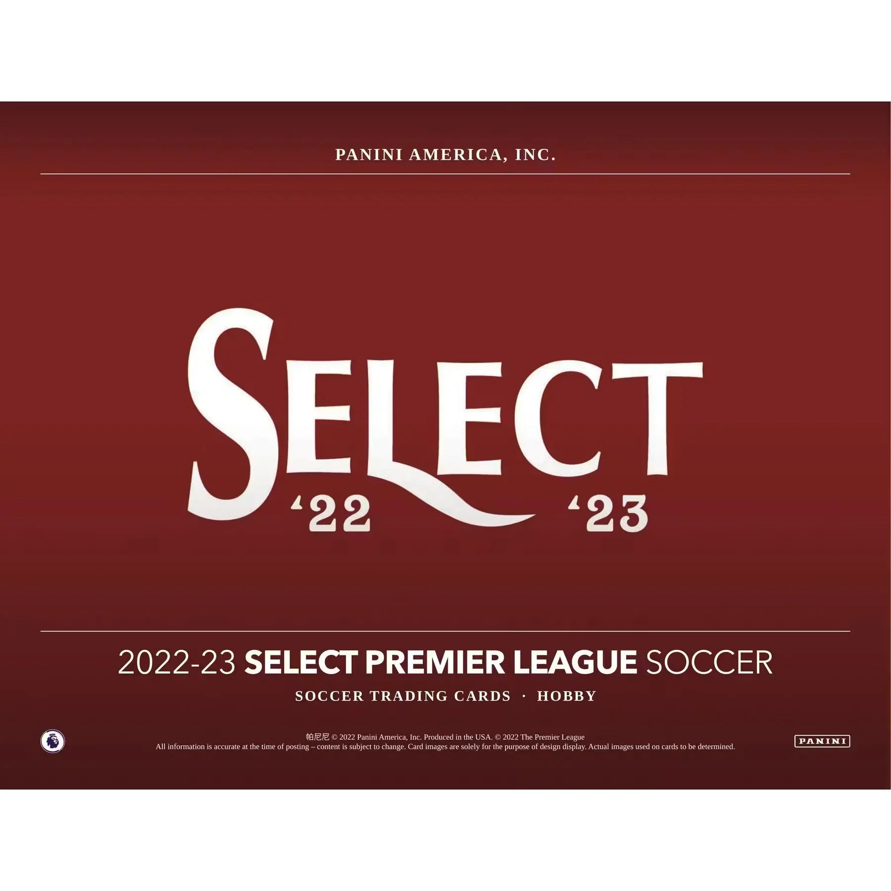 2022-23 Panini Select Premier League Soccer Hobby Box (Ships Sealed Only)