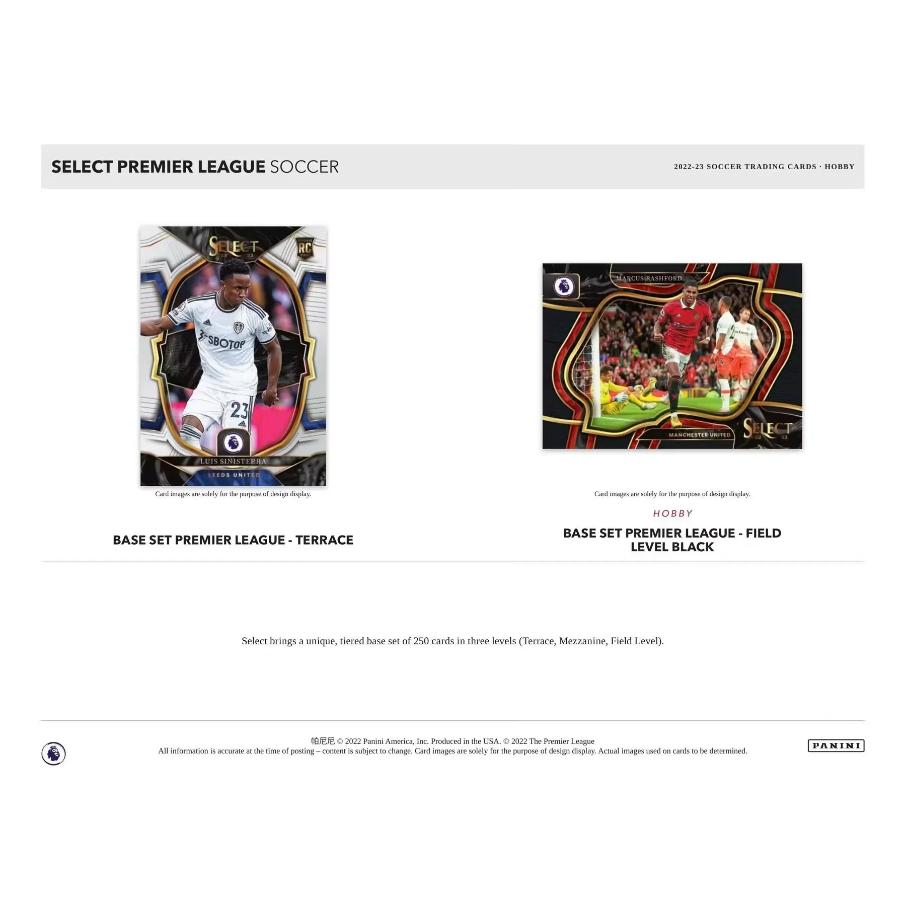 2022-23 Panini Select Premier League Soccer Hobby Box (Ships Sealed Only)