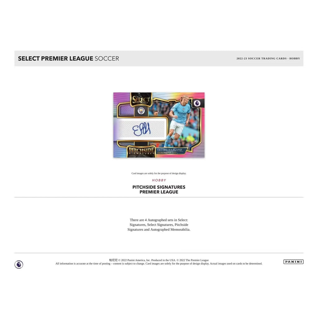 2022-23 Panini Select Premier League Soccer Hobby Box (Ships Sealed Only)