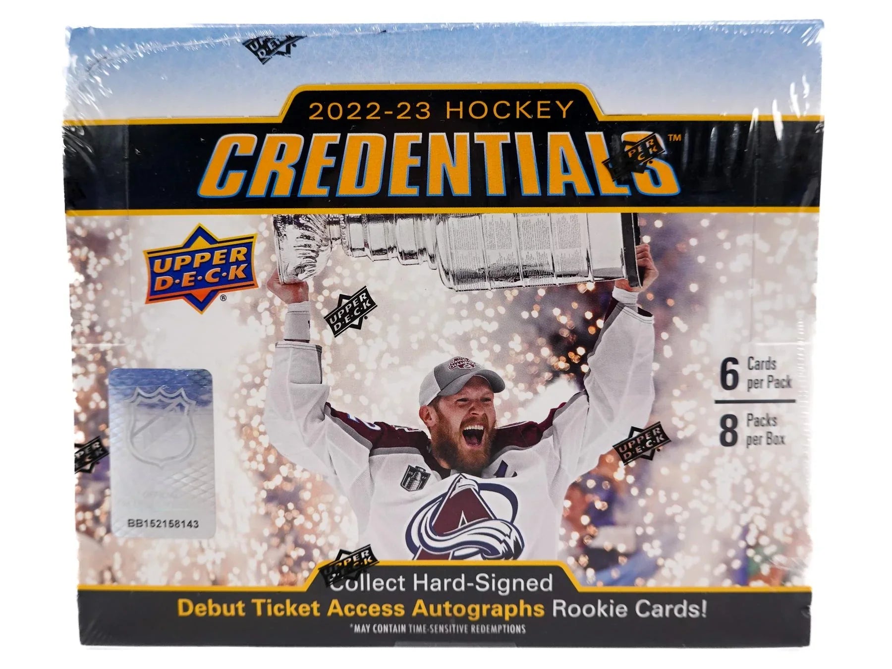 2022 23 Upper Deck Credentials Hockey Hobby Box (Ships Sealed Only) - D
