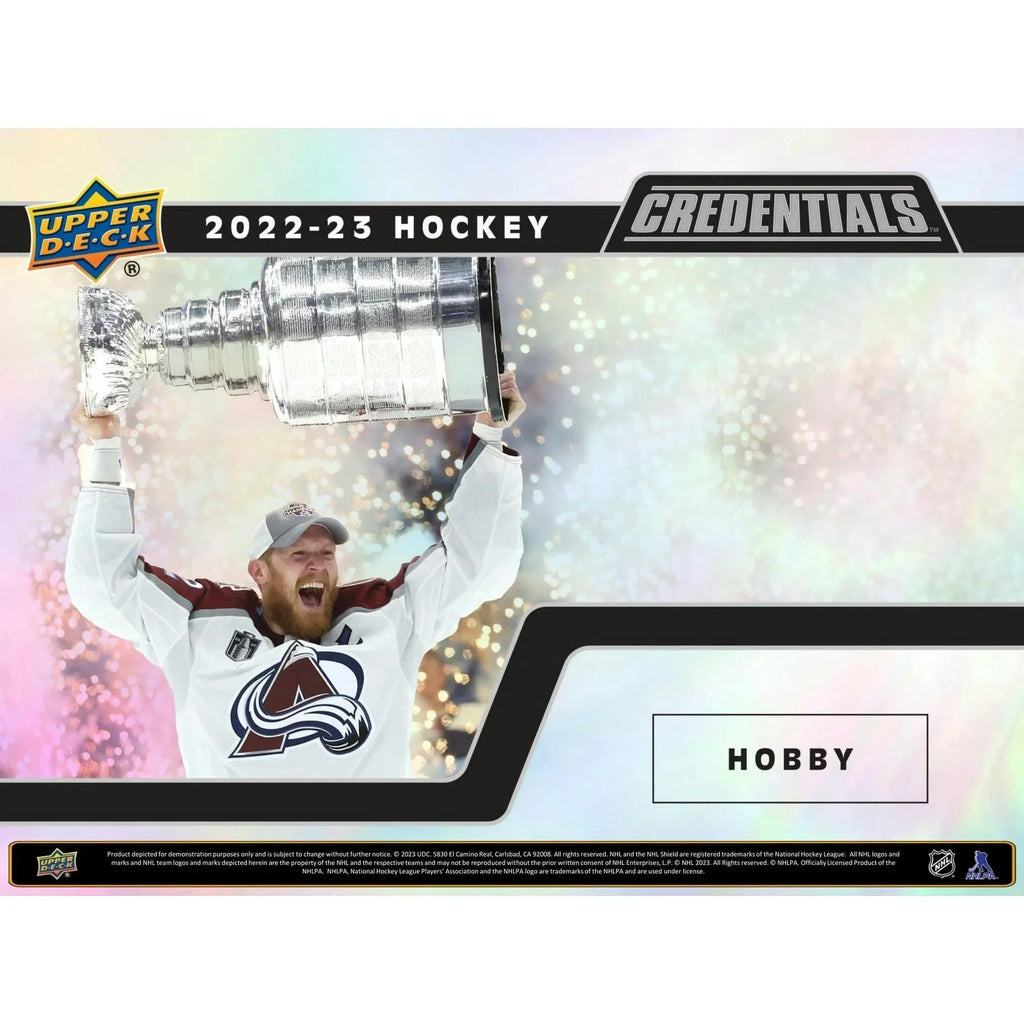 2022 23 Upper Deck Credentials Hockey Hobby Box (Ships Sealed Only) - D