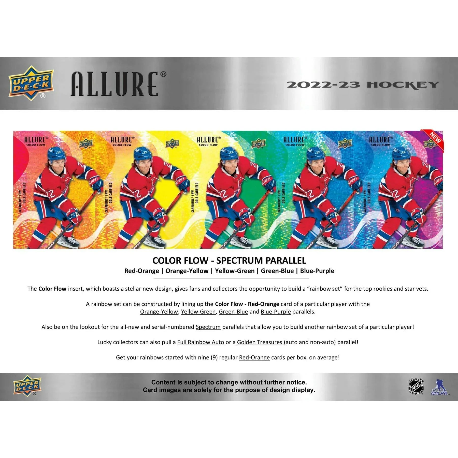 2022 23 Upper Deck Allure Hockey Hobby Box (Ships Sealed Only)