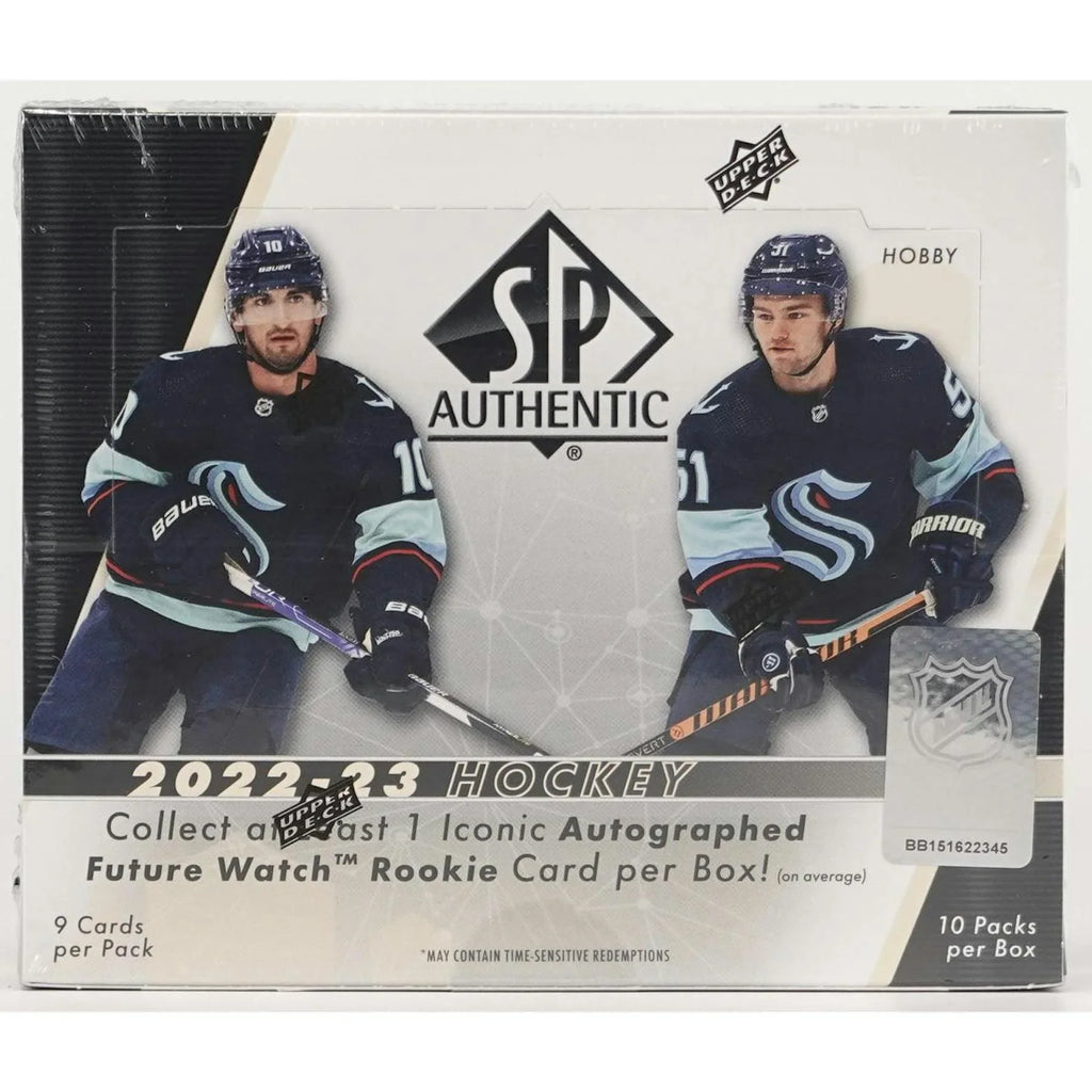 2022 23 Upper Deck SP Authentic Hockey Hobby Box (Ships Sealed Only)