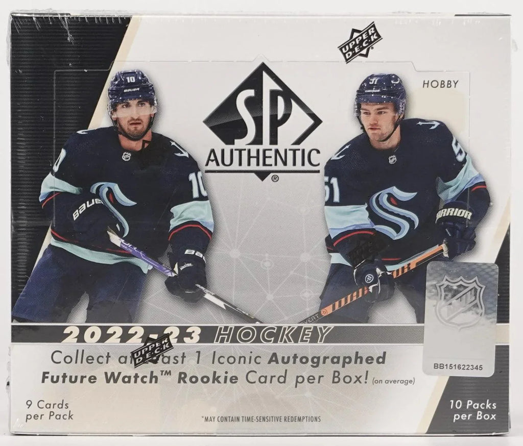 2022 23 Upper Deck SP Authentic Hockey Hobby Box (Ships Sealed Only)