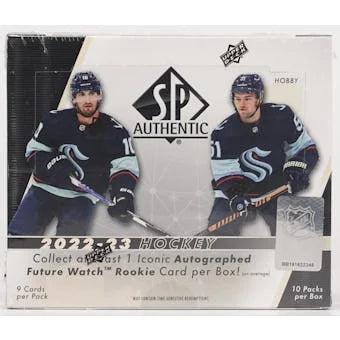 2022 23 Upper Deck SP Authentic Hockey Hobby Box (Ships Sealed Only)