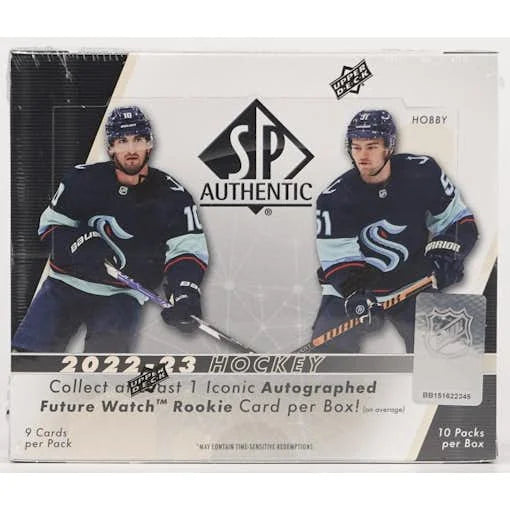 2022 23 Upper Deck SP Authentic Hockey Hobby Box (Ships Sealed Only)