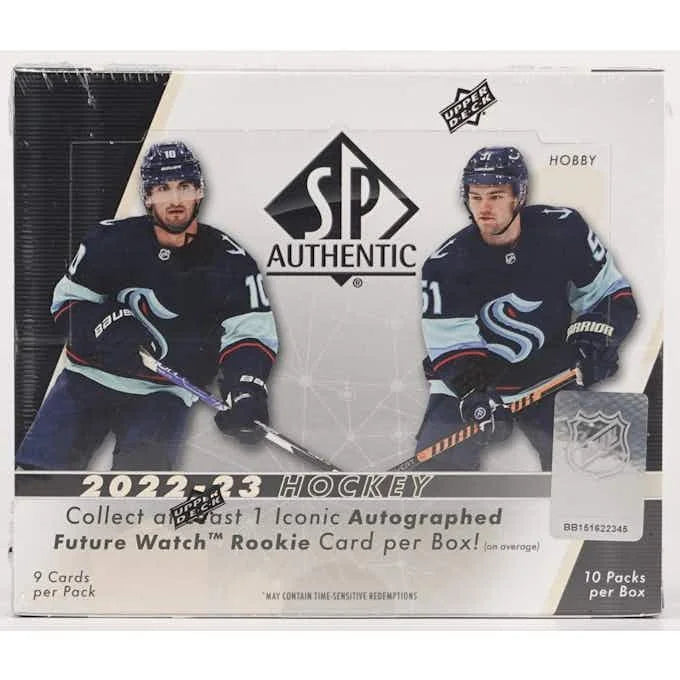 2022 23 Upper Deck SP Authentic Hockey Hobby Box (Ships Sealed Only)