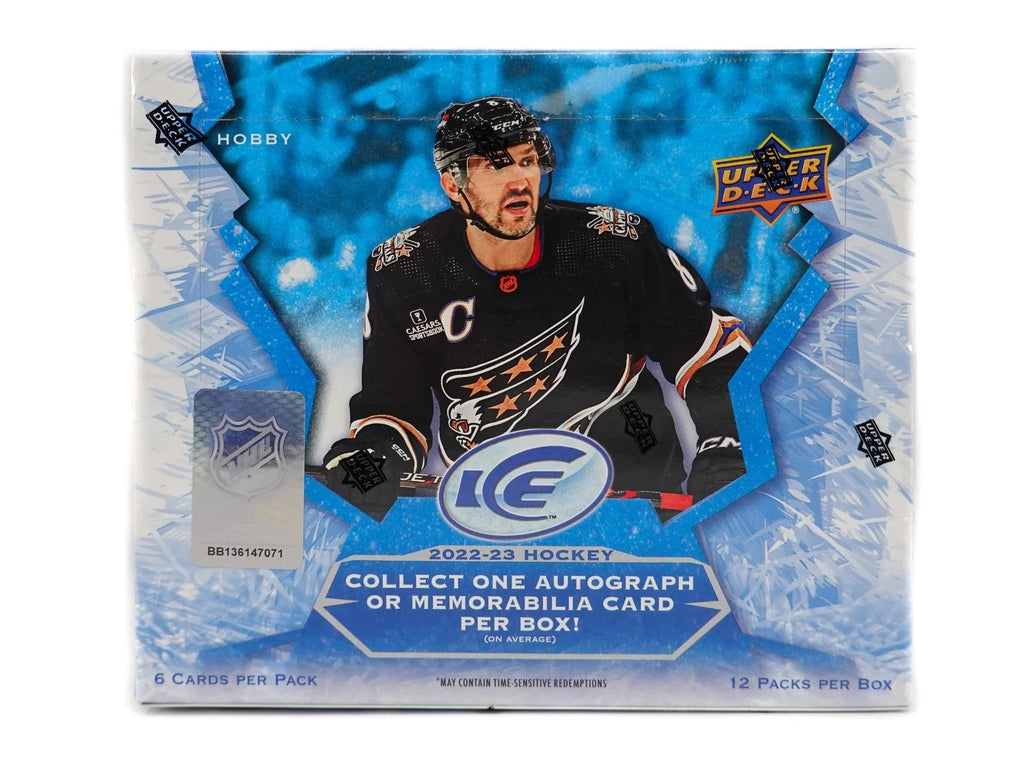 2022 23 Upper Deck Ice Hockey Hobby Box (Ships Sealed Only)