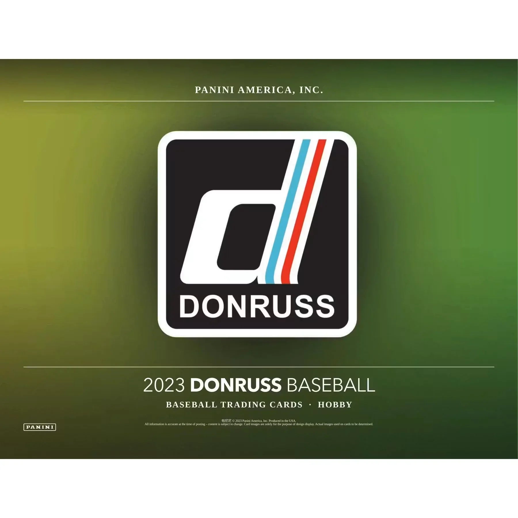 2023 Panini Donruss Baseball Hobby Box (Ships Sealed Only)