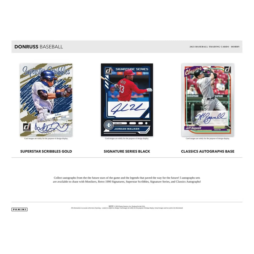 2023 Panini Donruss Baseball Hobby Box (Ships Sealed Only)