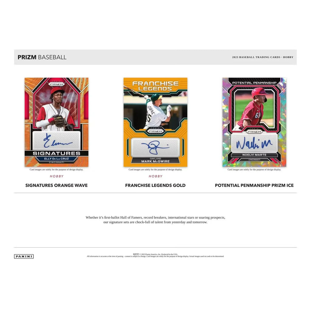 2023 Panini Prizm Baseball Hobby 12-Box Case (Ships Sealed Only)