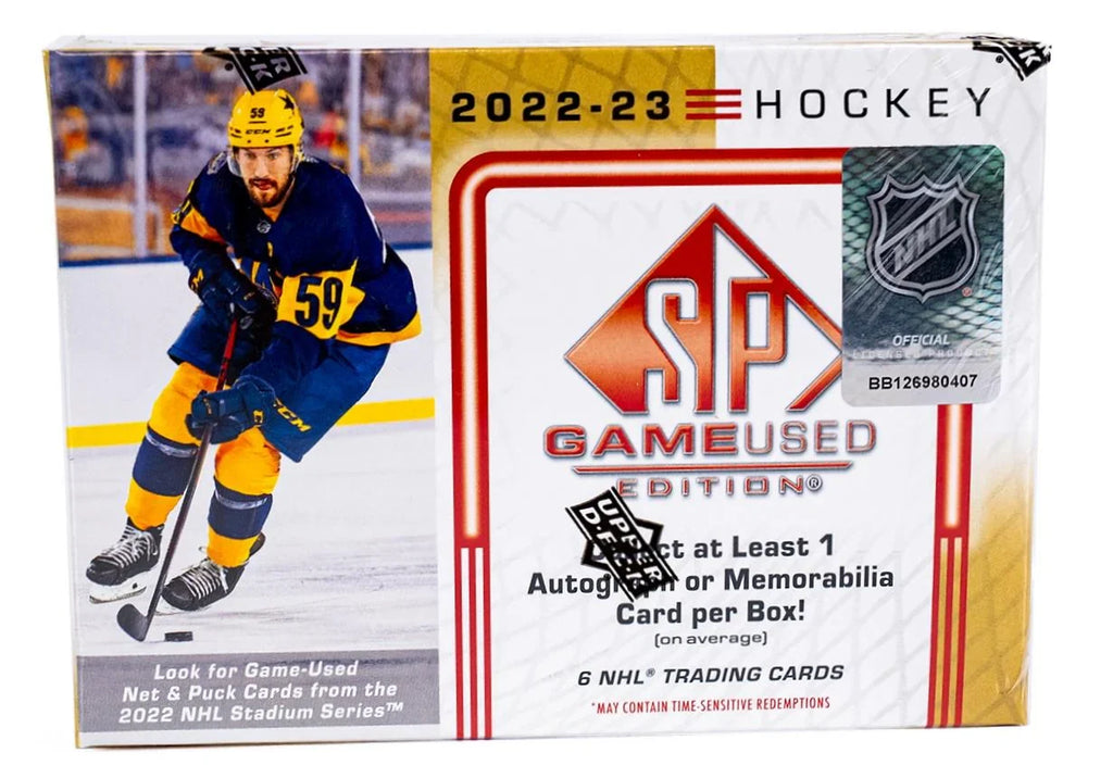 2022 23 Upper Deck SP Game Used Hockey Hobby Box Sealed (Ships Sealed Only)