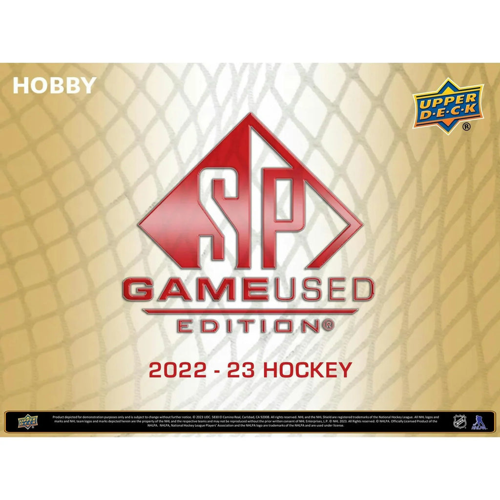 2022 23 Upper Deck SP Game Used Hockey Hobby Box Sealed (Ships Sealed Only)