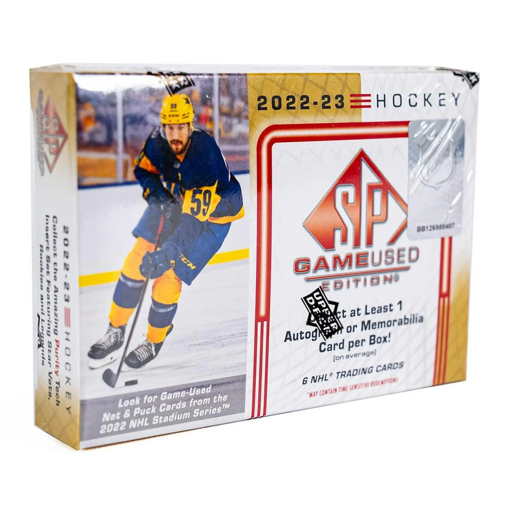 2022 23 Upper Deck SP Game Used Hockey Hobby 18 Box Case (Ships Sealed Only)