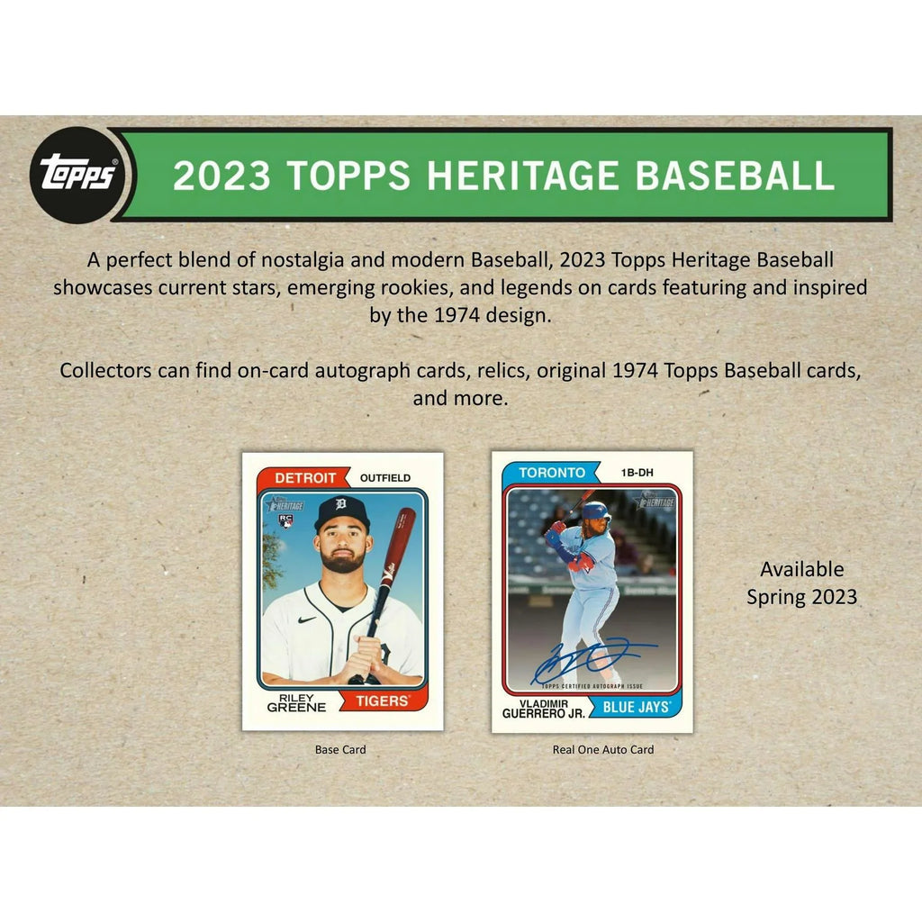 2023 Topps Heritage Baseball Blaster Box (Ships Sealed Only)