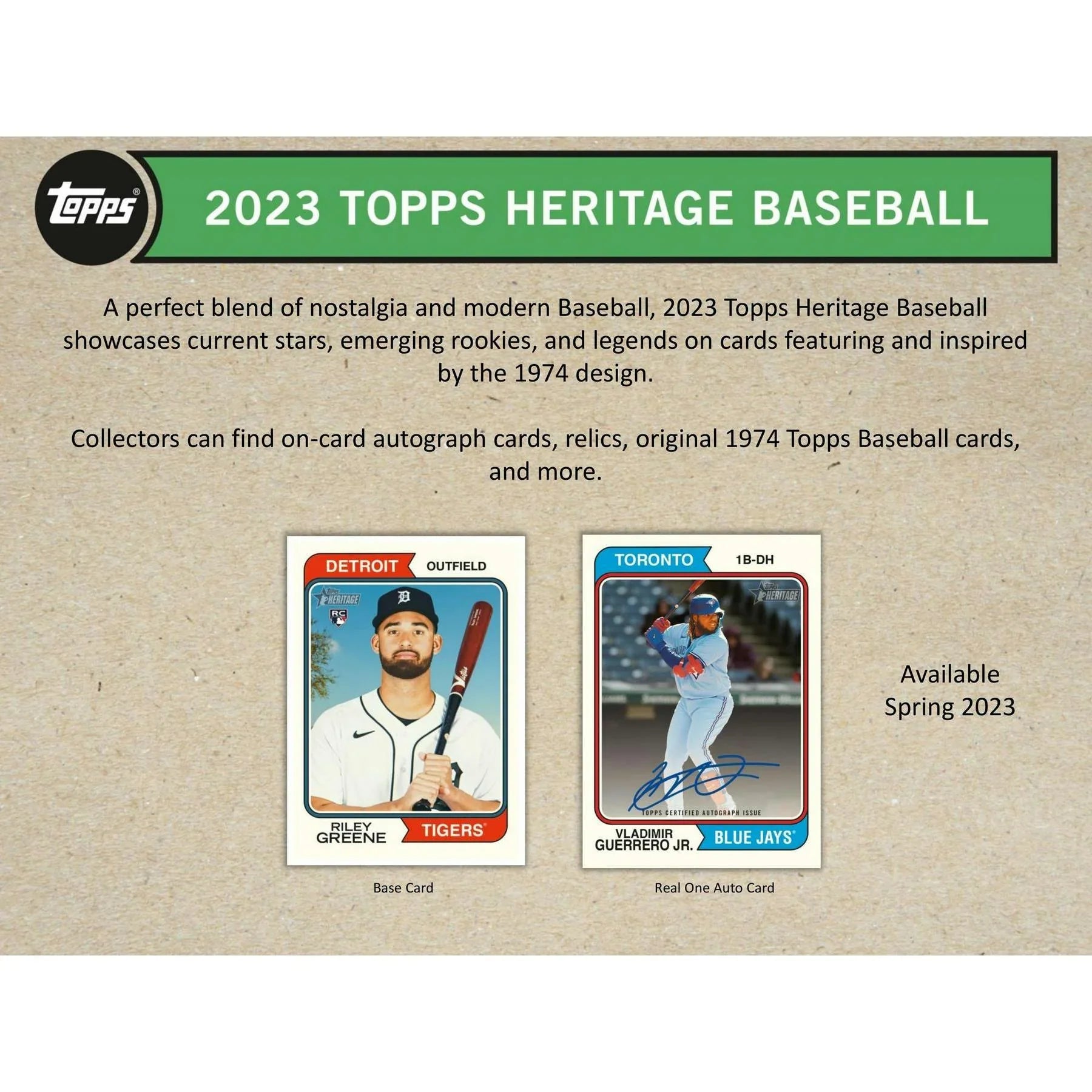 2023 Topps Heritage Baseball Blaster Box (Ships Sealed Only)
