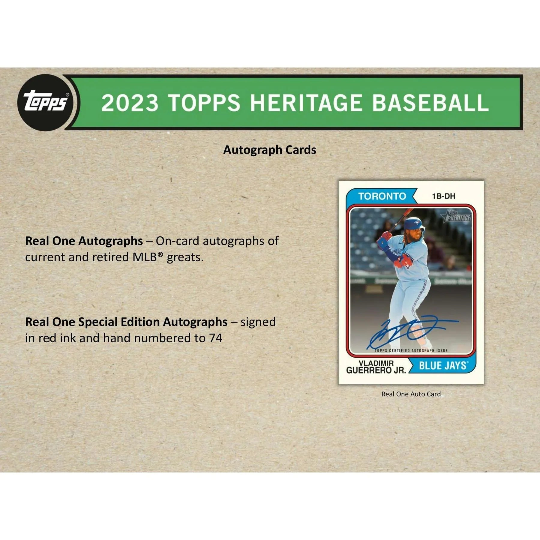 2023 Topps Heritage Baseball Blaster Box (Ships Sealed Only)