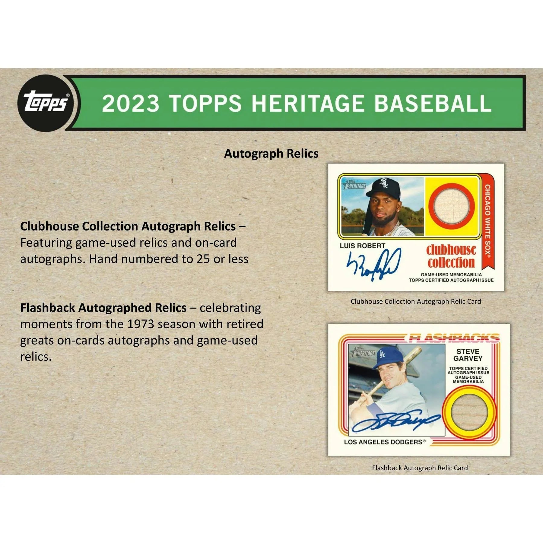2023 Topps Heritage Baseball Blaster Box (Ships Sealed Only)