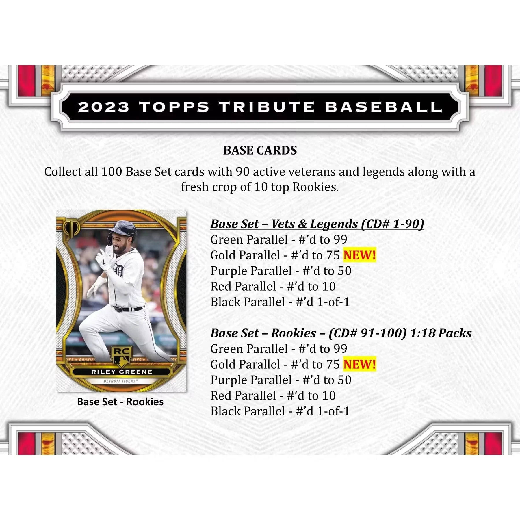 2023 Topps Tribute Baseball Hobby Box (Ships Sealed Only)