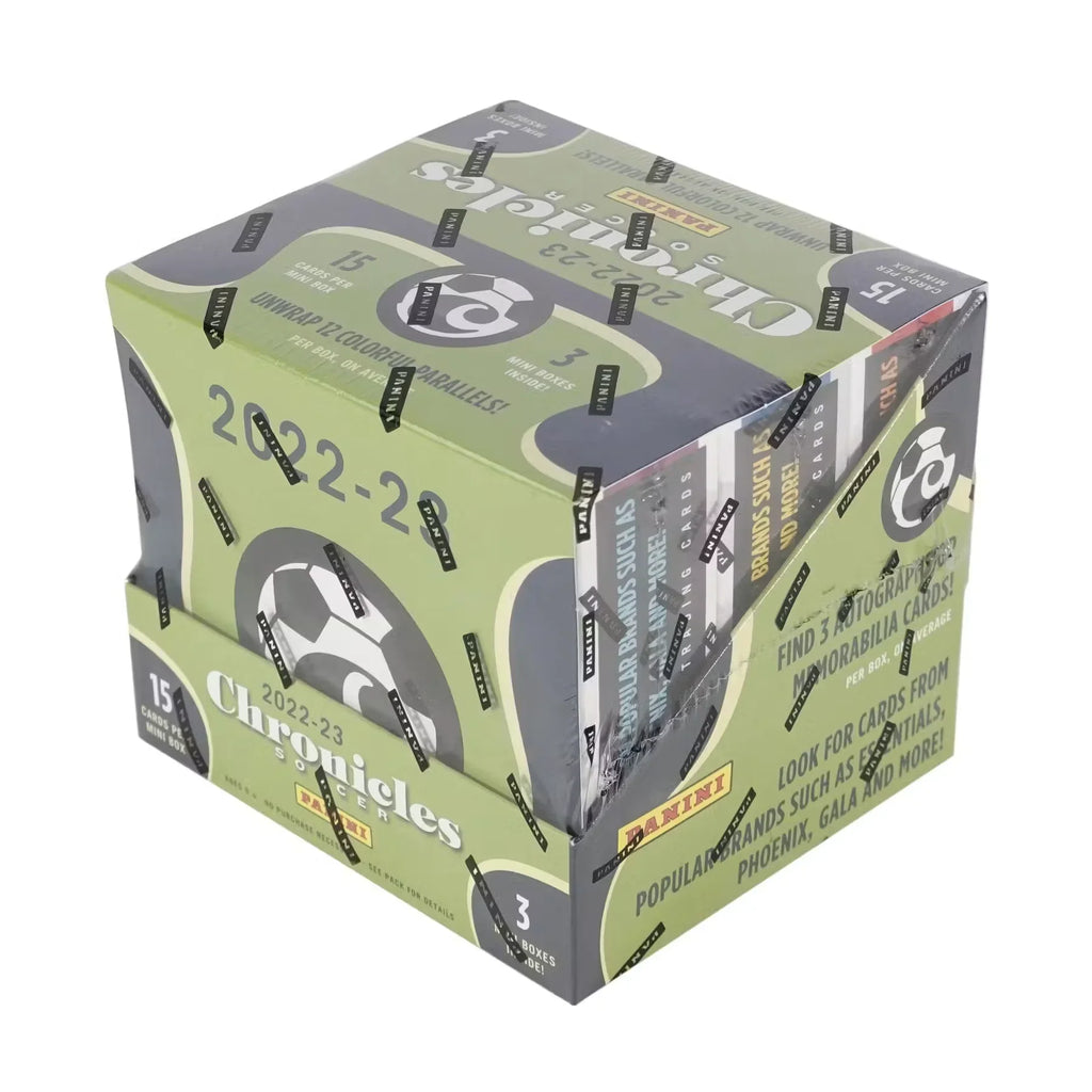2022-23 Panini Chronicles Soccer Hobby 12-Box Case (Ships Sealed Only)
