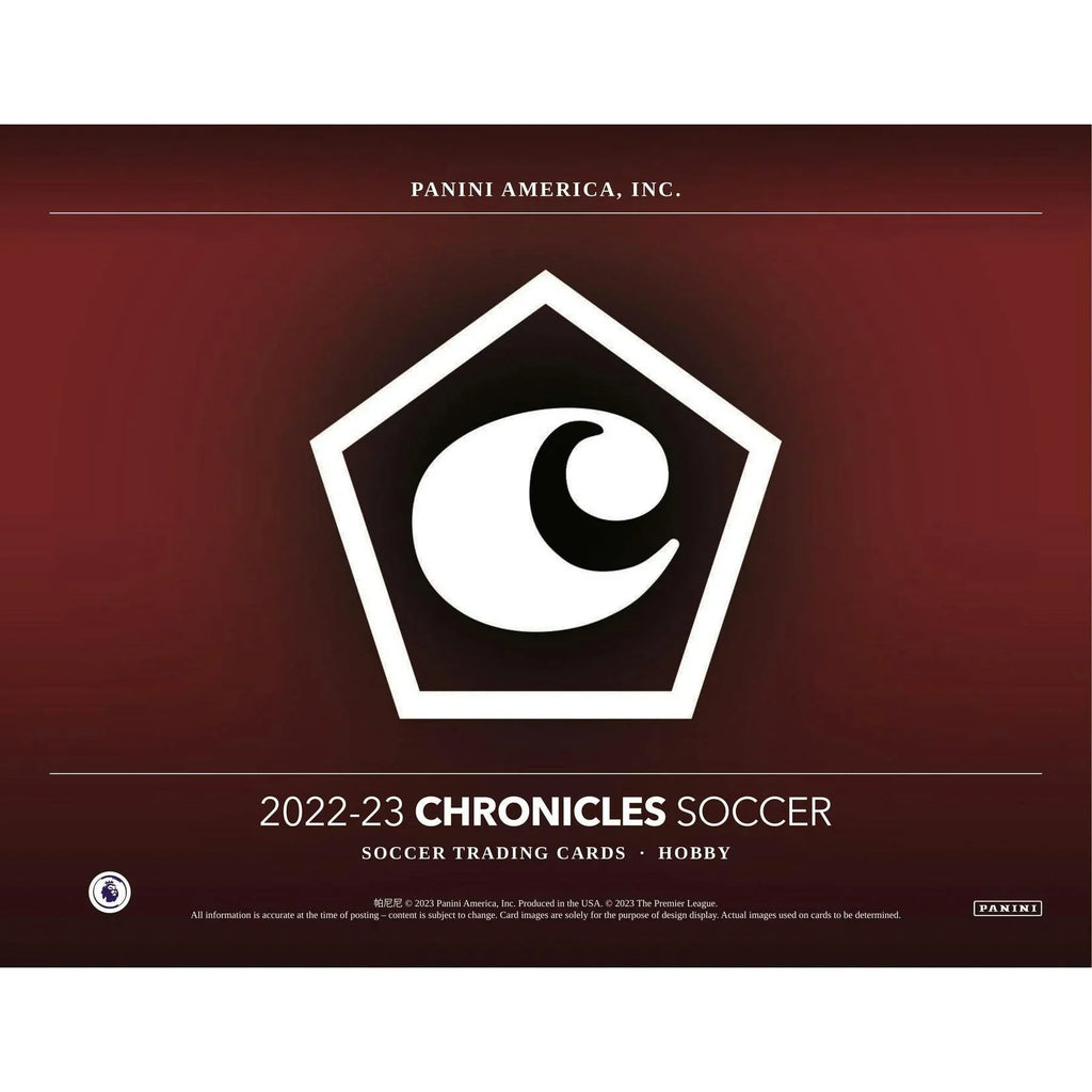 2022-23 Panini Chronicles Soccer Hobby 12-Box Case (Ships Sealed Only)