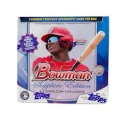 2023 Bowman Baseball Sapphire Edition Hobby Box (Ships Sealed Only)