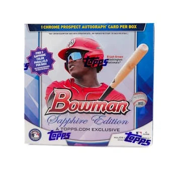 2023 Bowman Baseball Sapphire Edition Hobby Box (Ships Sealed Only)